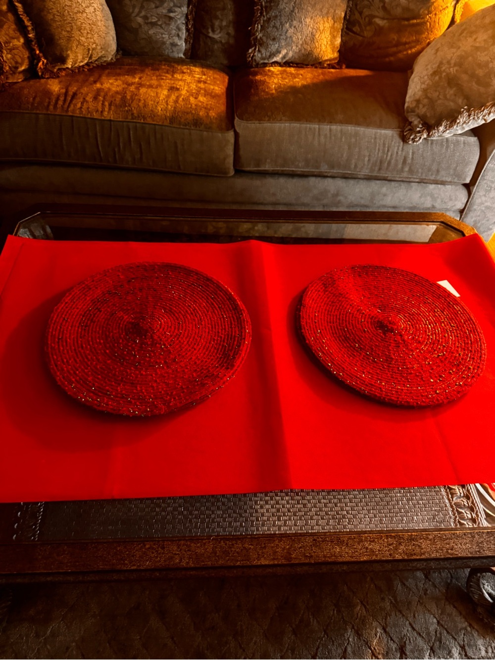 set of 12 Christmas placemats